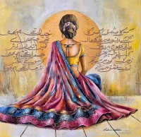 Sabeen Rashid, 24 x 24 Inches, Acrylic on Canvas, Figurative Painting, AC-SBRS-007